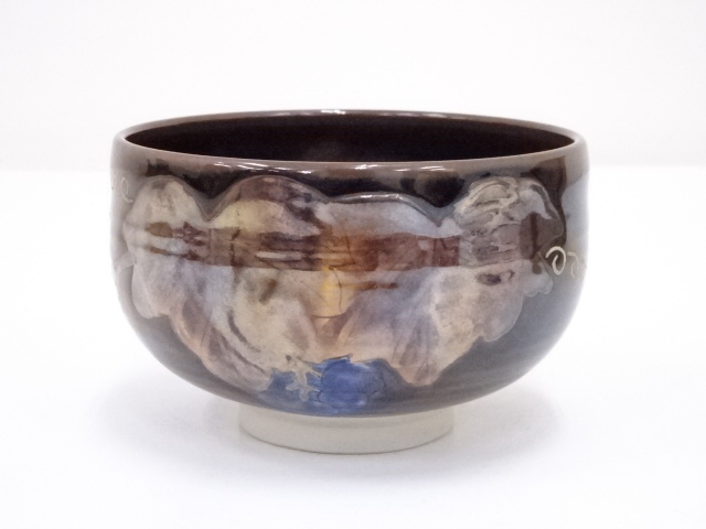 道具 ] - 道具 九谷焼 高田伝一郎造 色絵桐茶碗 | ネットショップ圭